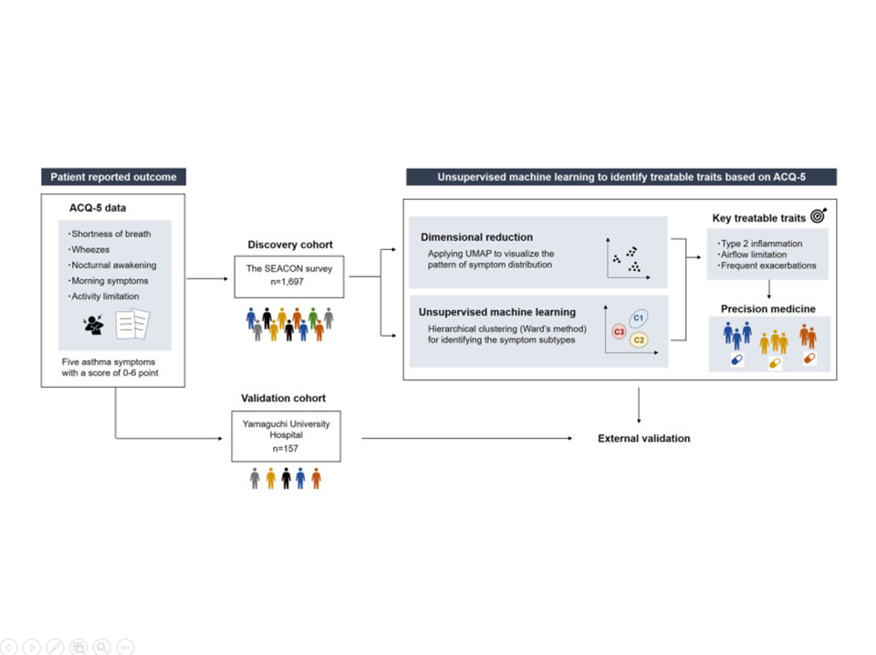 Unsupervised identification of asthma symptom subtypes supports treatable traits approach