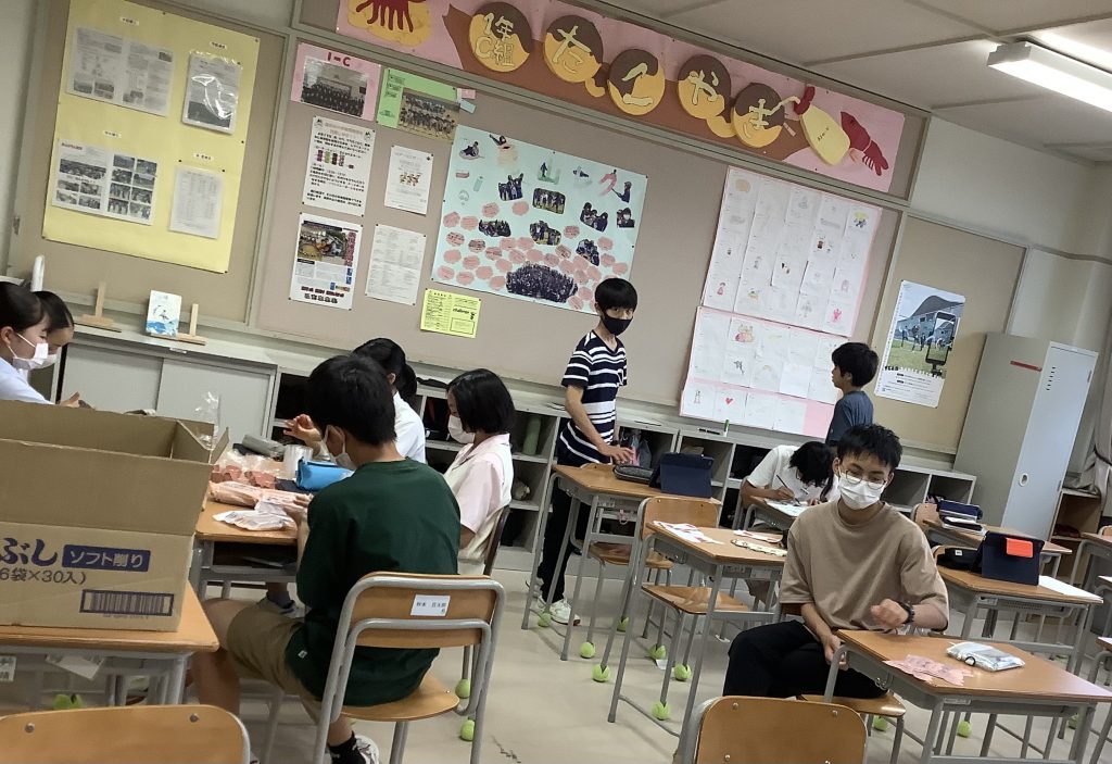 エリアの準備も進んでいます 山口大学教育学部附属山口中学校