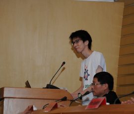 日本学生代表の挨拶