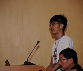 中国学生代表の挨拶