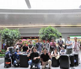 上海プトン空港にて