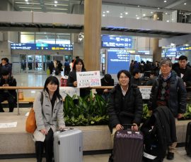 韓国到着 仁川空港にて