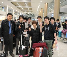 韓国到着 仁川空港にて