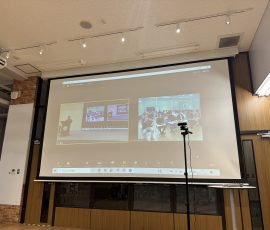 開会式をオンライン中継